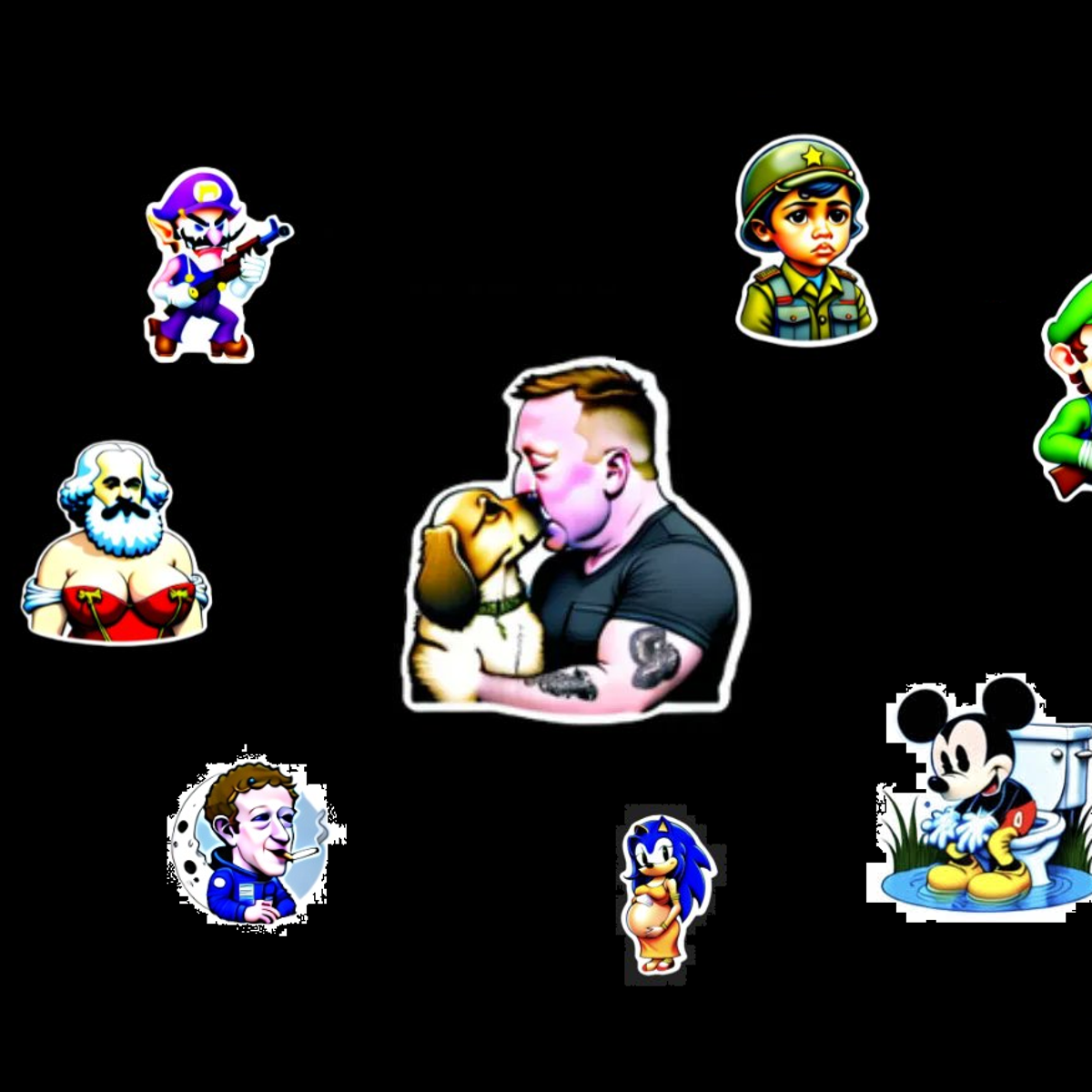 Facebook s new AI sticker tool generates completely unhinged